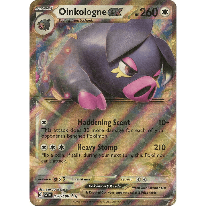 Oinkologne ex #158/198 Pokémon Scarlet & Violet 1