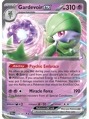Gardevoir ex #29/91 Pokémon Paldean Fates