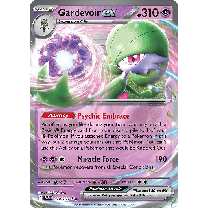 Gardevoir ex #29/91 Pokémon Paldean Fates 1