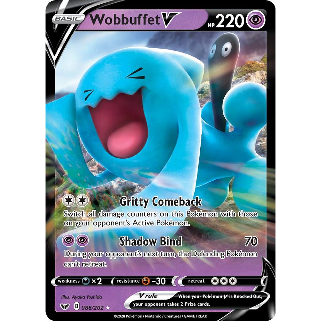 Wobbuffet V #86/202 Pokemon Sword & Shield 1