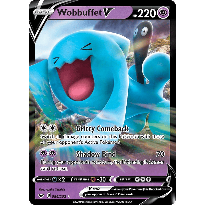 Wobbuffet V #86/202 Pokemon Sword & Shield 1