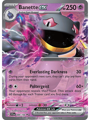 Banette ex #88/198 Pokémon Scarlet & Violet