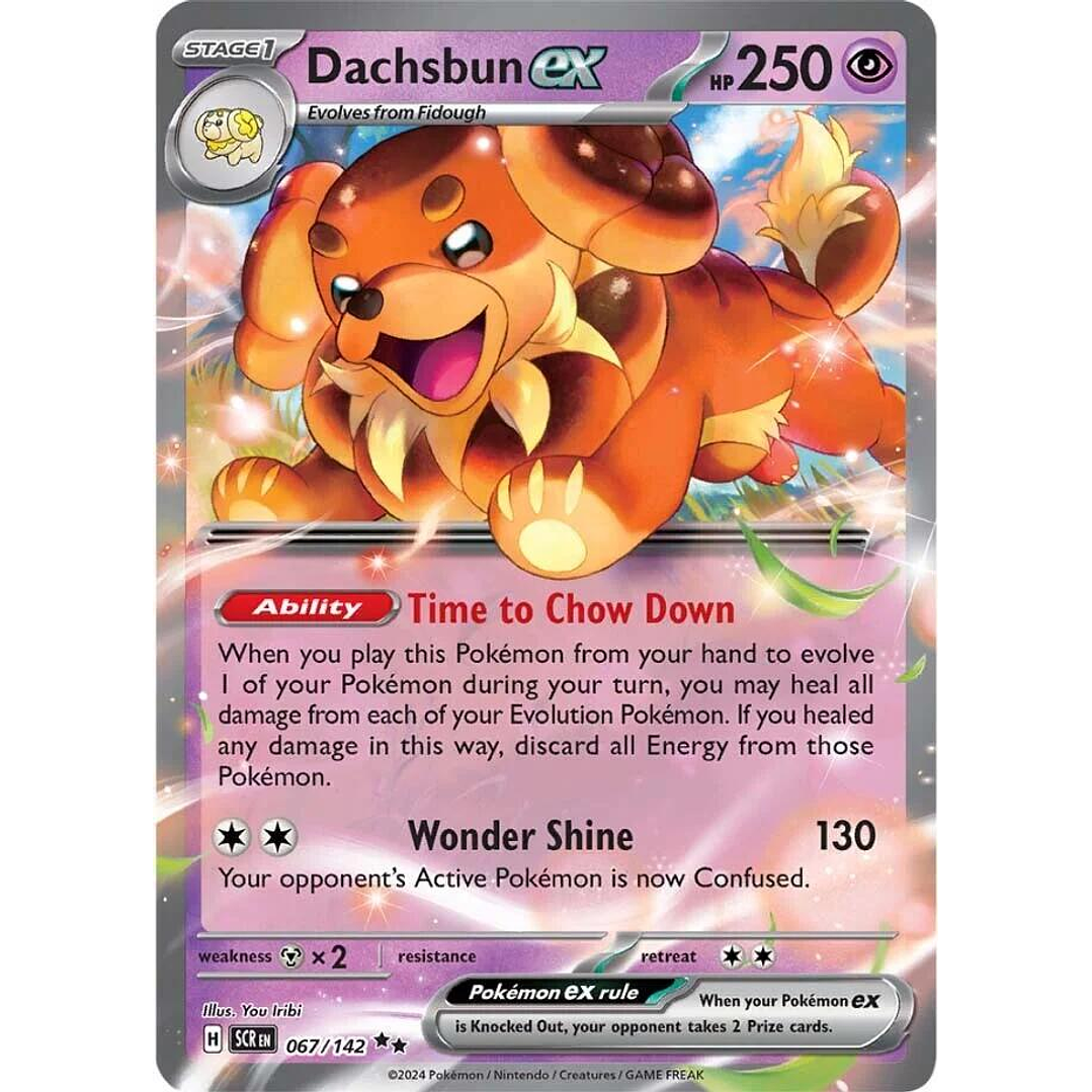 Dachsbun ex #67/142 Pokémon Stellar Crown 1