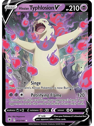 Hisuian Typhlosion V #53/189 Pokémon Astral Radiance