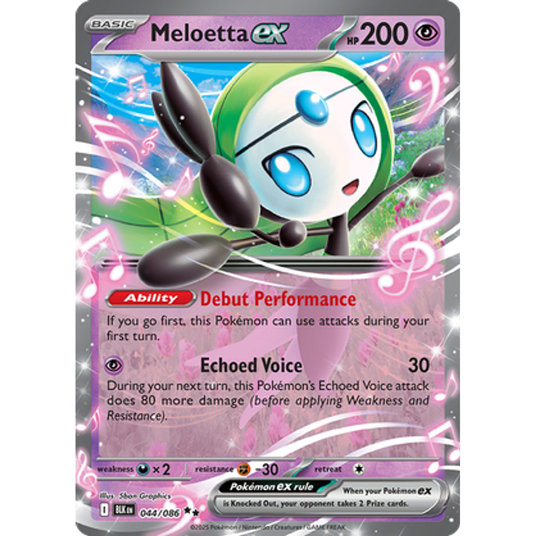 Meloetta ex #44/86 Black Bolt 1