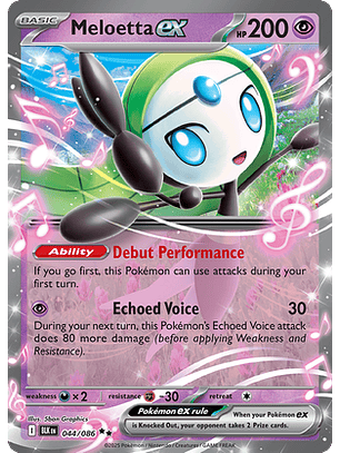 Meloetta ex #44/86 Black Bolt