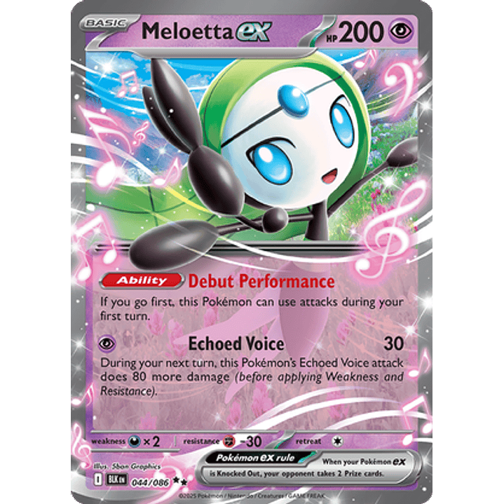 Meloetta ex #44/86 Black Bolt 1