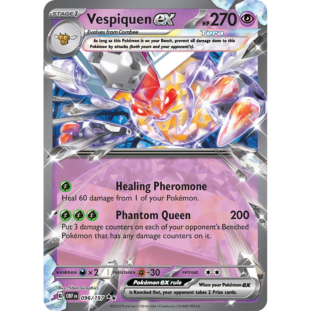 Vespiquen ex #96/197 Pokémon Obsidian Flames 1