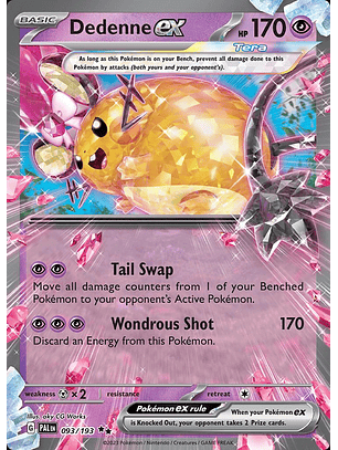 Dedenne ex #93/193 Pokémon Paldea Evolved