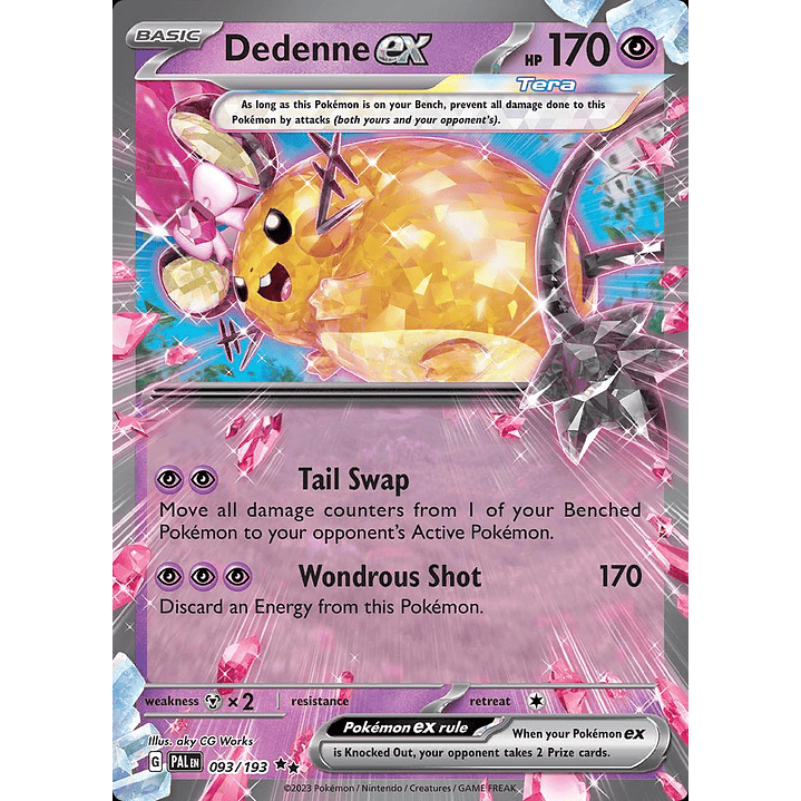 Dedenne ex #93/193 Pokémon Paldea Evolved 1