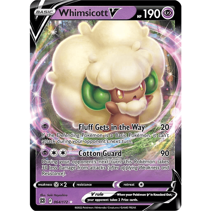 Whimsicott V #64/172 Pokémon Brilliant Stars 1