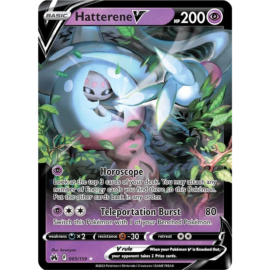 Hatterene V #65/159 Pokémon Crown Zenith 1