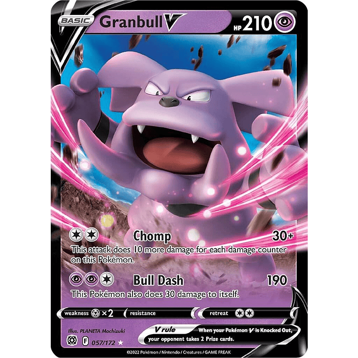 Granbull V #57/172 Pokémon Brilliant Stars 1