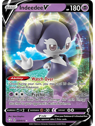 Indeedee V #3972 Pokémon Shining Fates