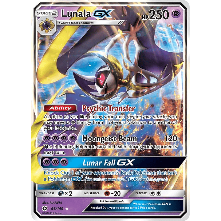Lunala GX #66/149 Pokémon Sun & Moon 1