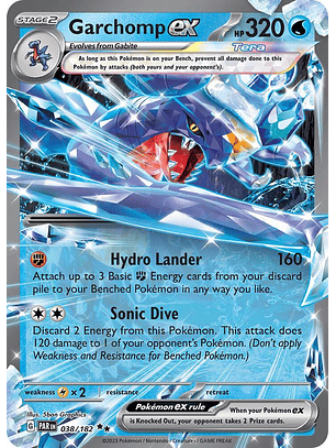 Garchomp ex #38/182 Pokémon Paradox Rift