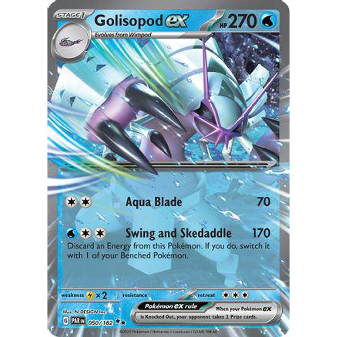 Golisopod ex [Holo] #50/182 Pokémon Paradox Rift 1
