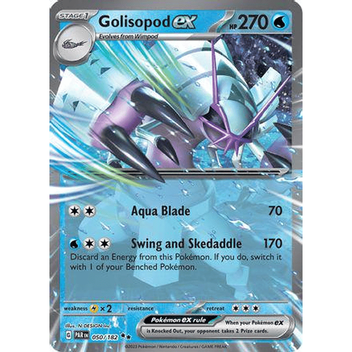 Golisopod ex [Holo] #50/182 Pokémon Paradox Rift 1