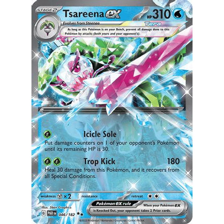 Tsareena ex #46/182 Pokémon Paradox Rift 1