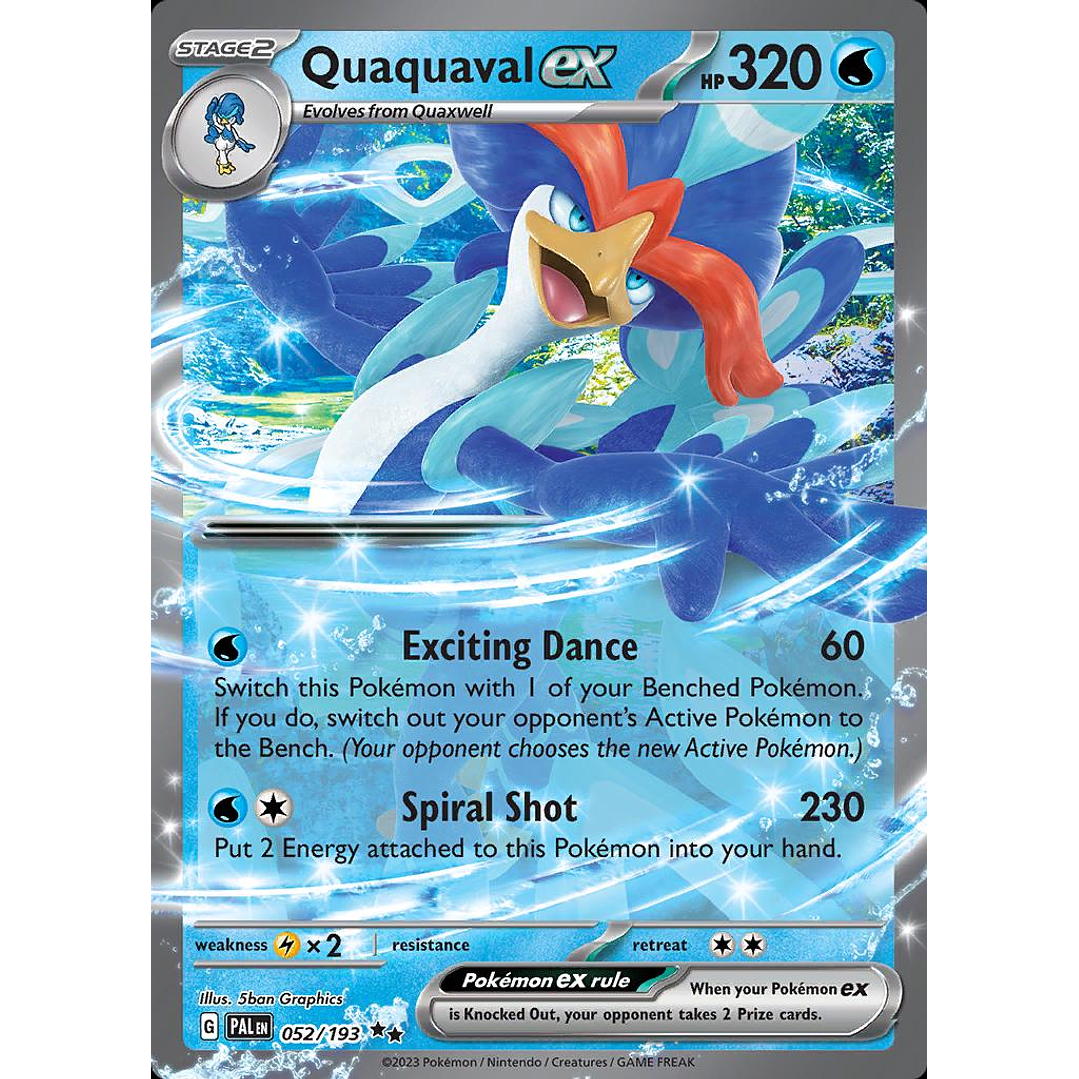 Quaquaval ex #52/193 Pokémon Paldea Evolved 1