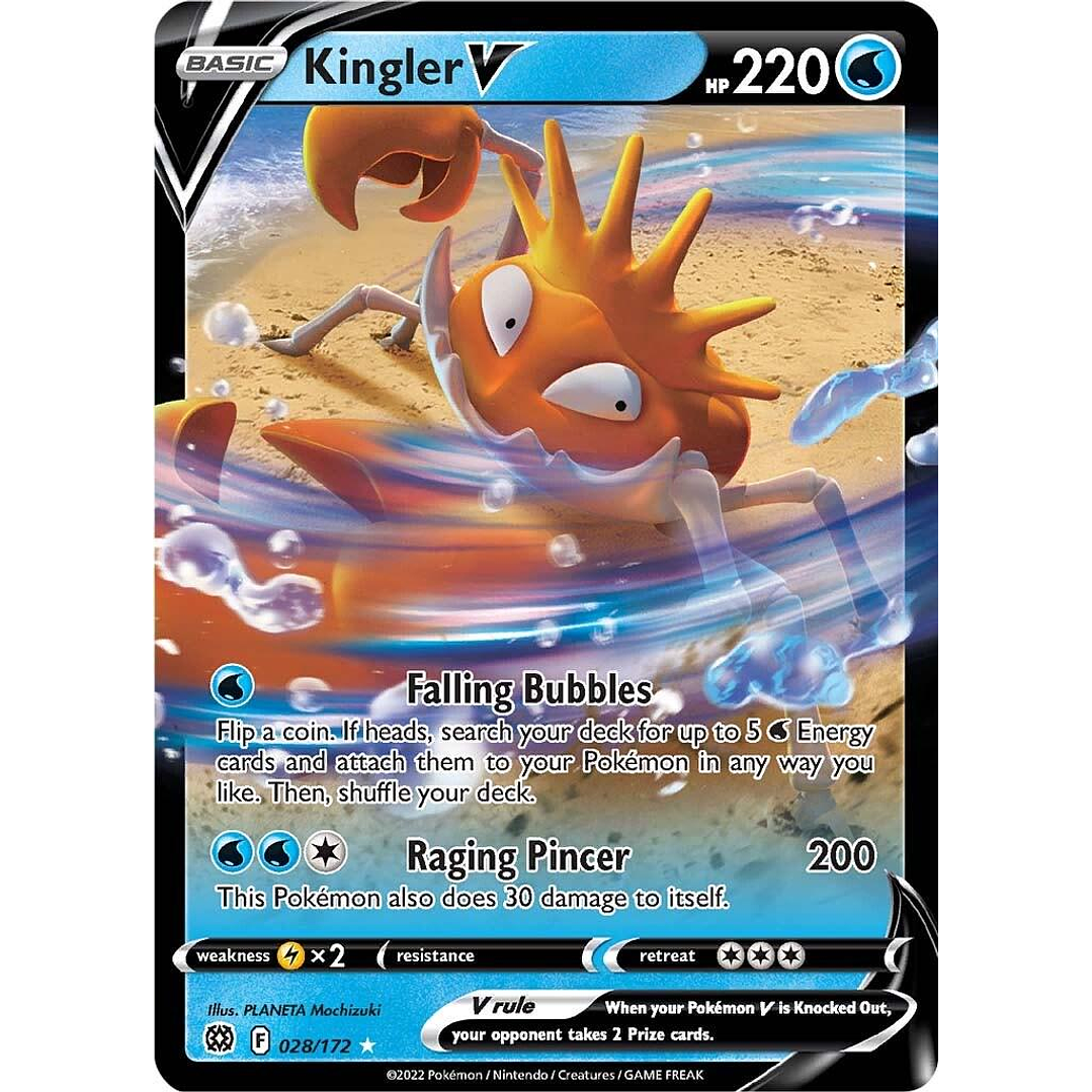 Kingler V #28/172 Pokemon Brilliant Stars 1