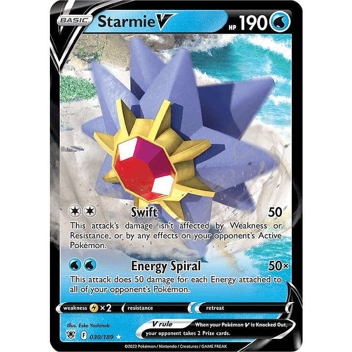 Starmie V #30/189 Pokémon Astral Radiance 1