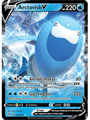 Arctovish V #48/203 Pokémon Evolving Skies