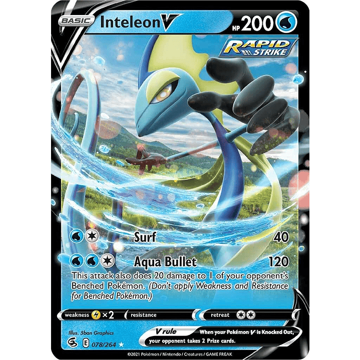 Inteleon V #78/264 Pokémon Fusion Strike 1