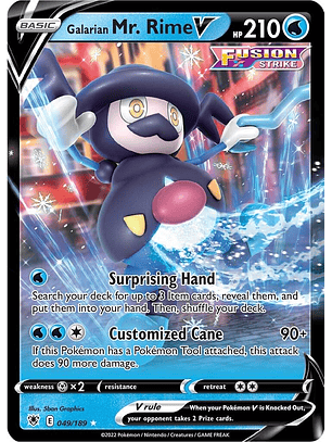 Galarian Mr. Rime V #49/189 Pokémon Astral Radiance