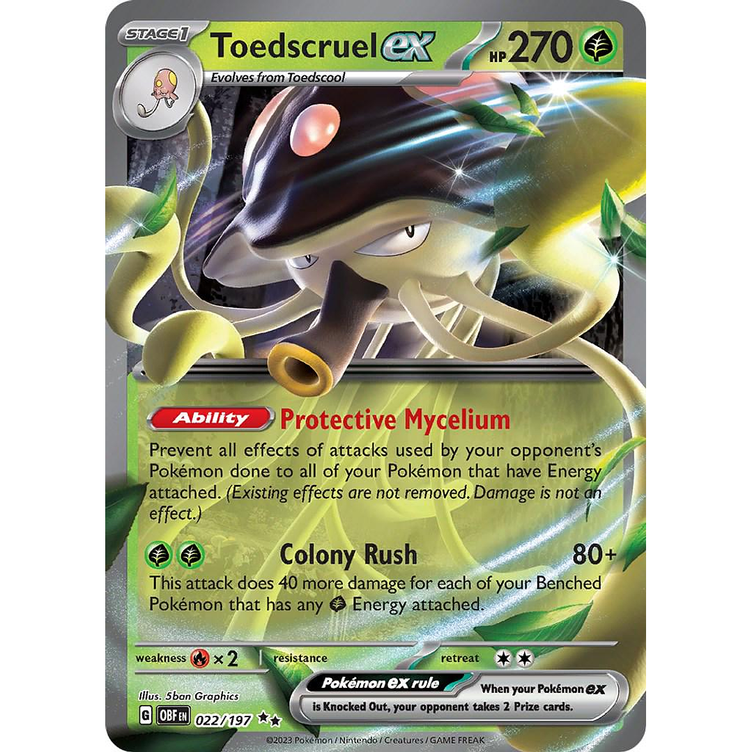 Toedscruel ex #22/197 Pokémon Obsidian Flames 1