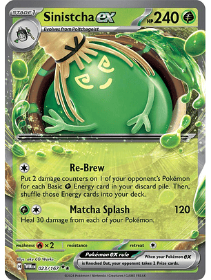 Sinistcha ex #23/167 Pokémon Twilight Masquerade