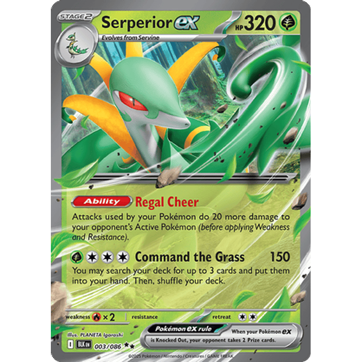 Serperior ex #3/86 Black Bolt 1