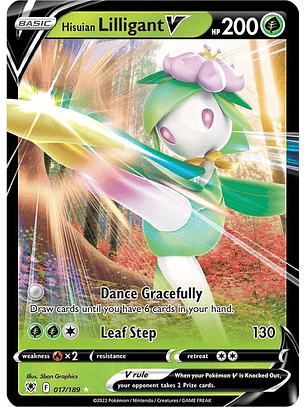 Hisuian Lilligant V #17/189 Pokémon Astral Radiance