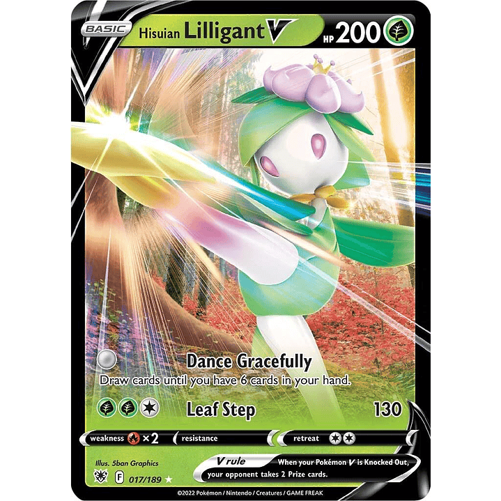 Hisuian Lilligant V #17/189 Pokémon Astral Radiance 1