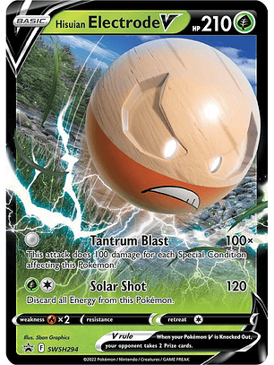 Hisuian Electrode V #SWSH294 Pokémon Promo