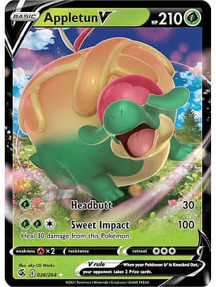 Appletun V #26/264 Pokémon Fusion Strike
