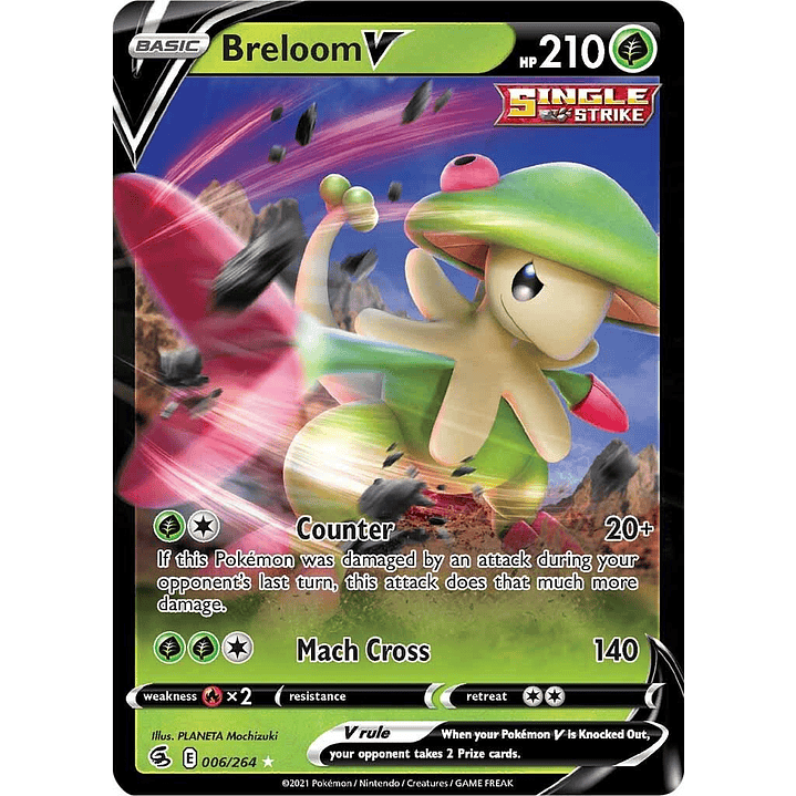 Breloom V #6/264 Pokémon Fusion Strike 1