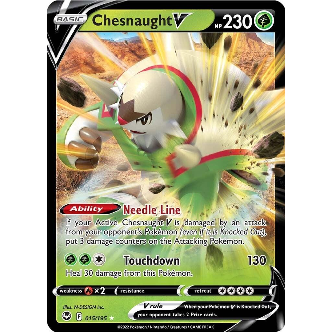 Chesnaught V #15/195 Pokémon Silver Tempest 1