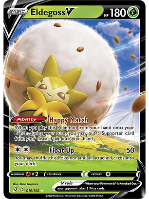 Eldegoss V #19/192 Pokémon Rebel Clash