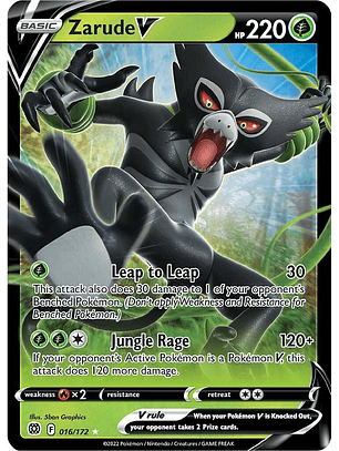 Zarude V #16/172 Pokémon Brilliant Stars