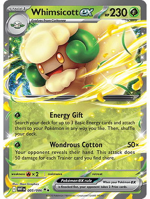 Whimsicott ex #5/86 White Flare