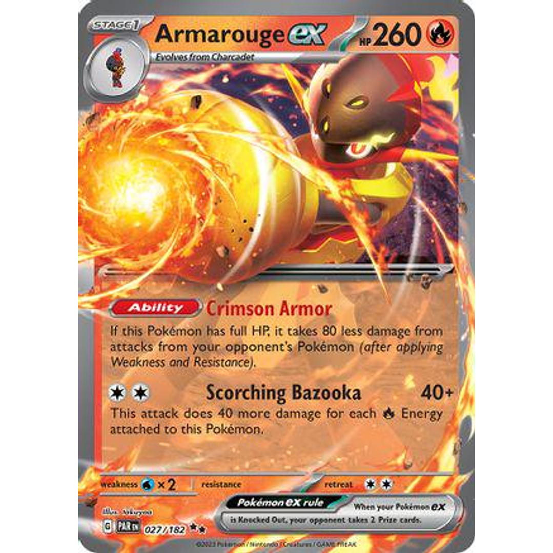 Armarouge ex [Holo] #27/182 Pokémon Paradox Rift 1