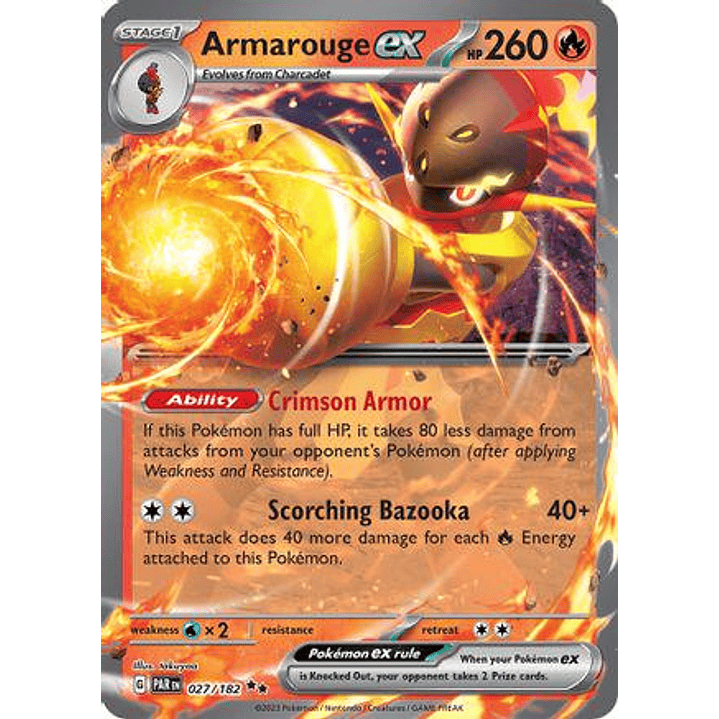 Armarouge ex [Holo] #27/182 Pokémon Paradox Rift 1