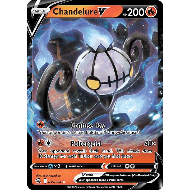 Chandelure V #39/264 Pokémon Fusion Strike 1