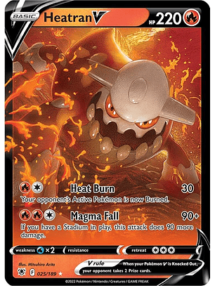 Heatran V #25/189 Pokémon Astral Radiance