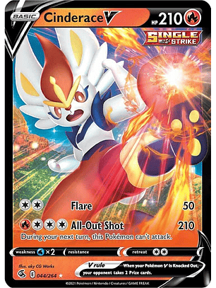Cinderace V #44/264 Pokémon Fusion Strike