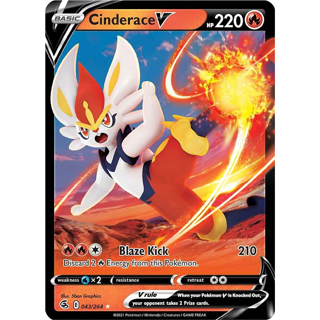 Cinderace V #43/264 Pokémon Fusion Strike 1