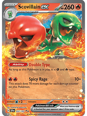 Scovillain ex #37/191 Pokémon Surging Sparks