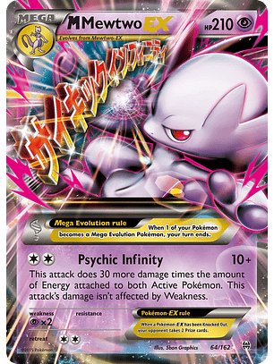 M Mewtwo EX #64/162 Pokémon BREAKthrough 