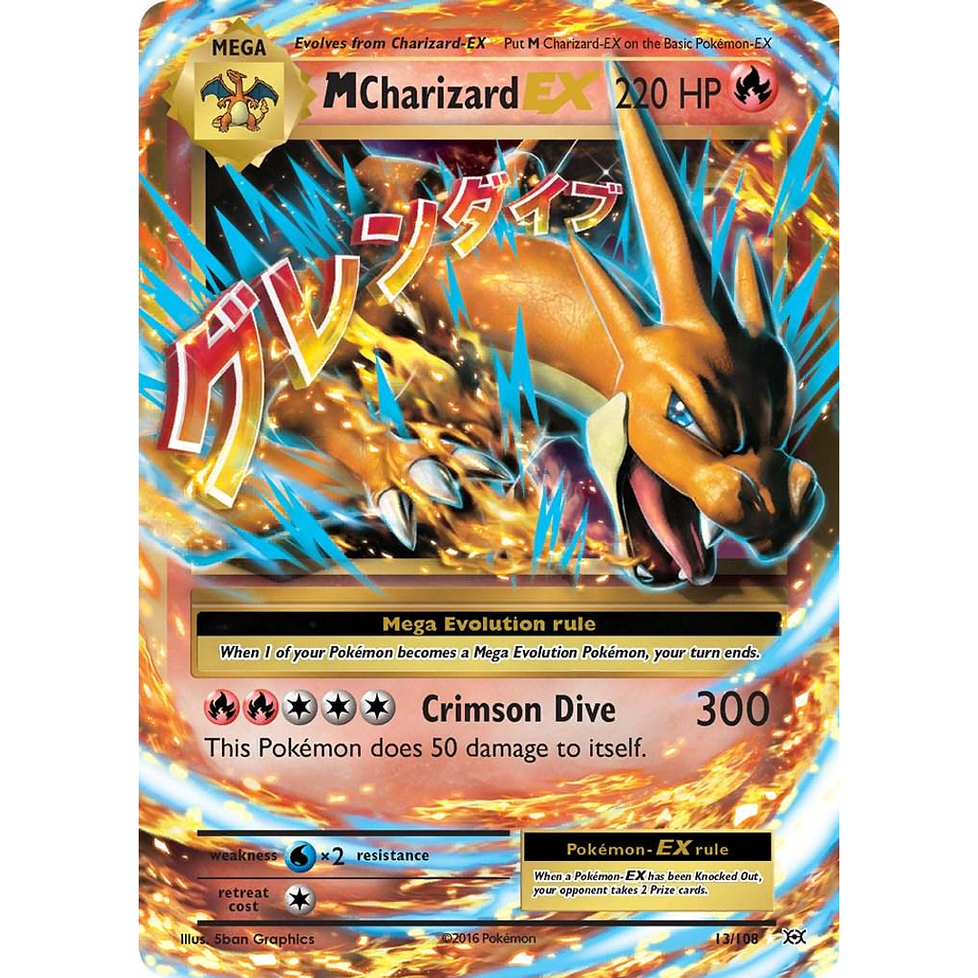 M Charizard EX #13/108 Pokémon Evolutions 1
